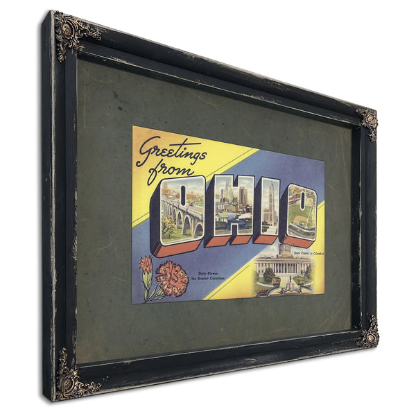 Ohio — Ebony Framed Canvas Print | Bella Frye