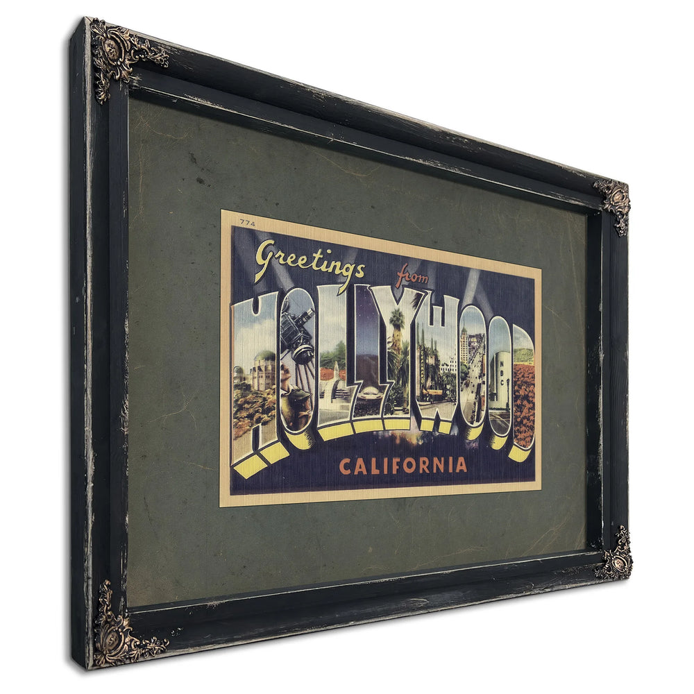California Hollywood — Ebony Framed Canvas Print | Bella Frye