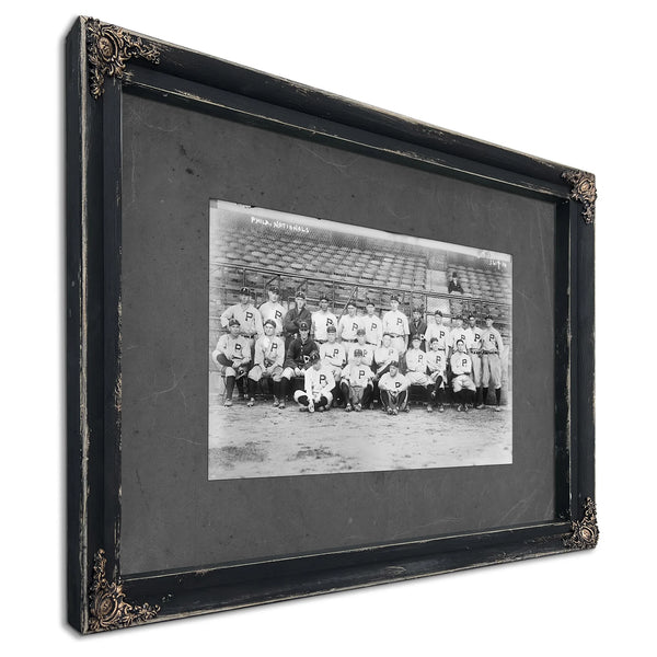 Philadelphia Nl World Series Team Baseball — Ebony Framed Canvas Print | Bella Frye