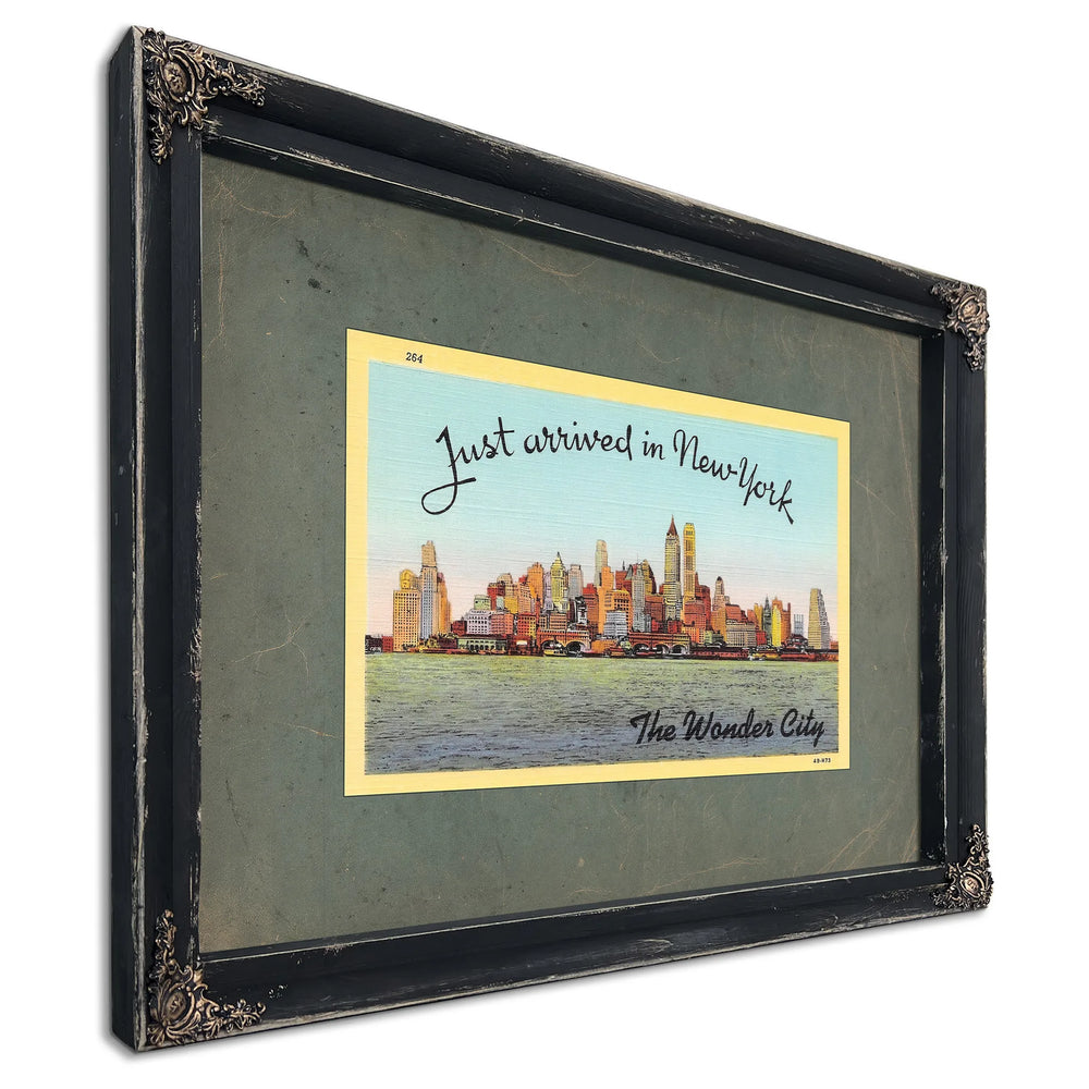 Just Arrived — Ebony Framed Canvas Print | Bella Frye