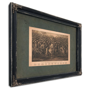 Full Rank Major Generals of the United States Army Civil War 1861 65 1887 — Ebony Framed Canvas Print | Bella Frye