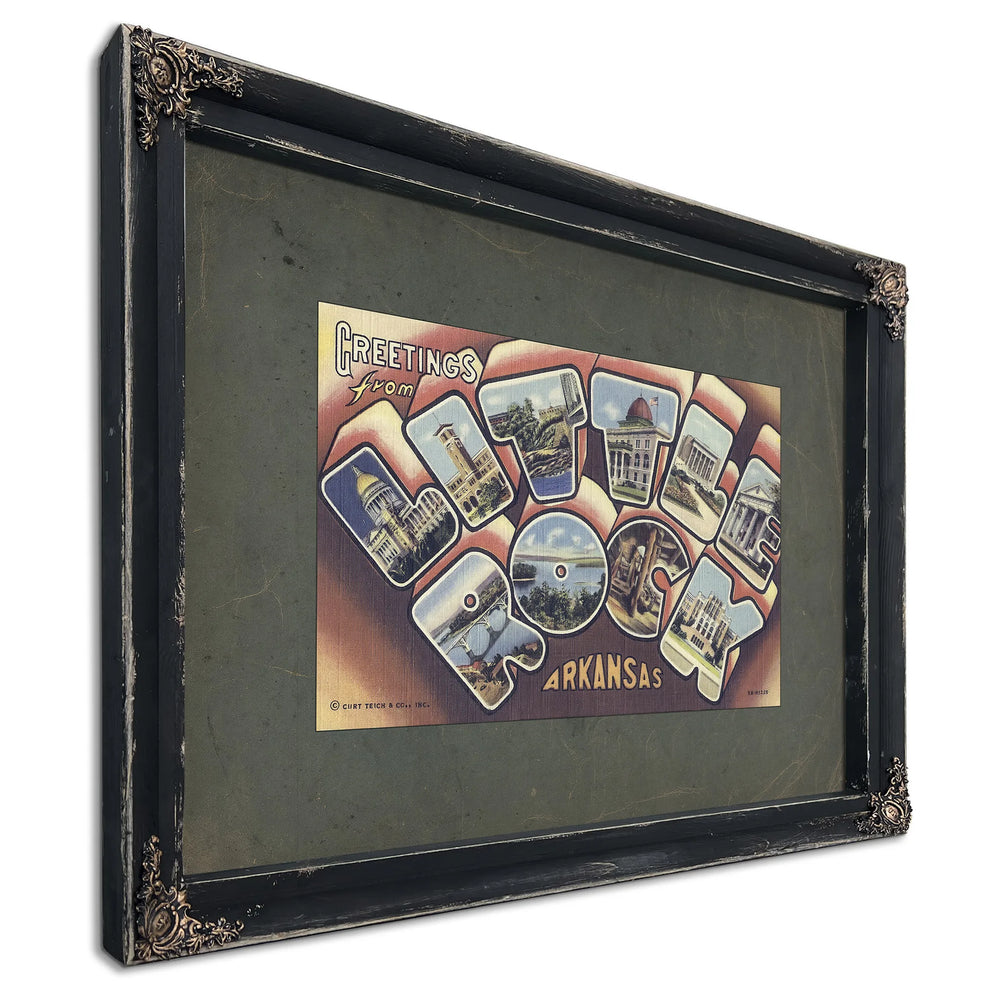 Arkansas Little Rock — Ebony Framed Canvas Print | Bella Frye