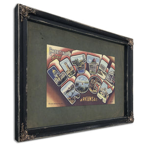 Arkansas Little Rock — Ebony Framed Canvas Print | Bella Frye