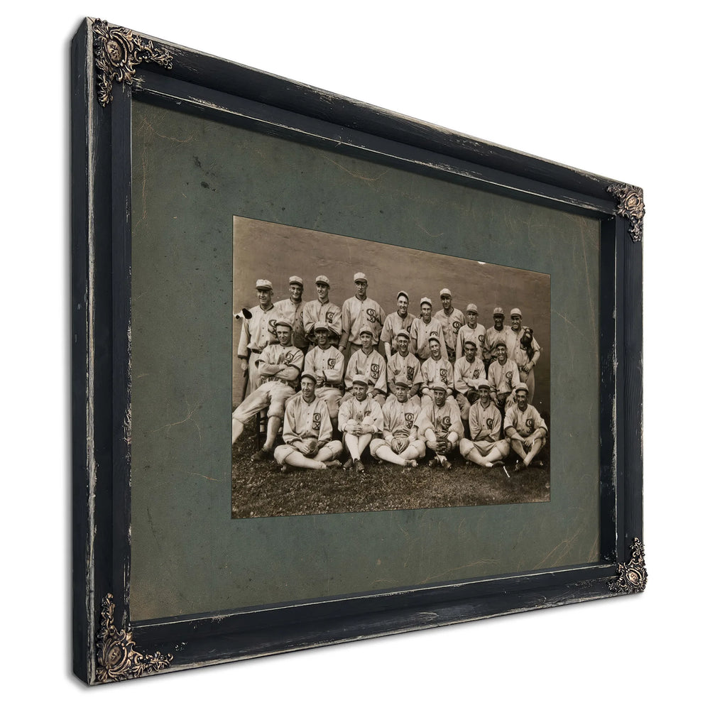 Chicago White Sox 7a38c — Ebony Framed Canvas Print | Bella Frye