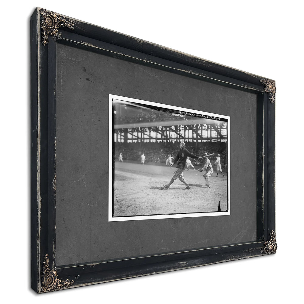 Christy Mathewson New York Nl Baseball 5 — Ebony Framed Canvas Print | Bella Frye