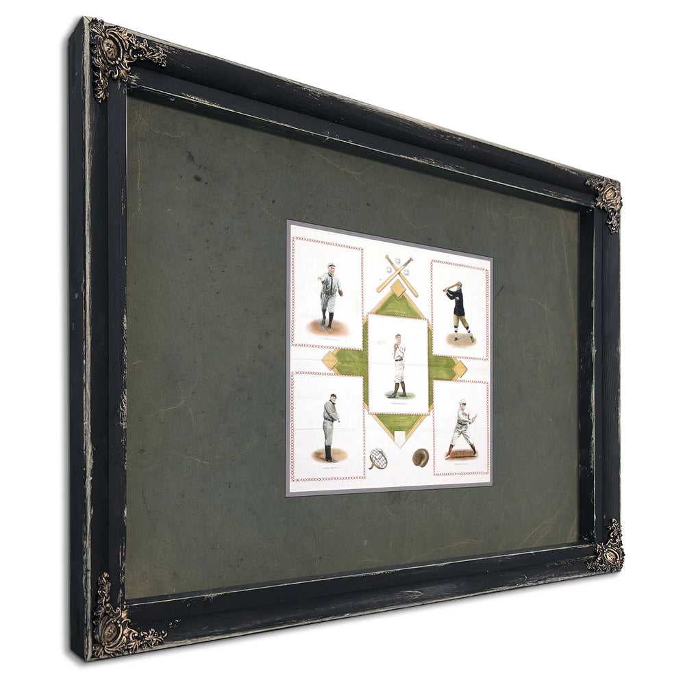 Souvenir Square Usa 1912 — Ebony Framed Canvas Print | Bella Frye
