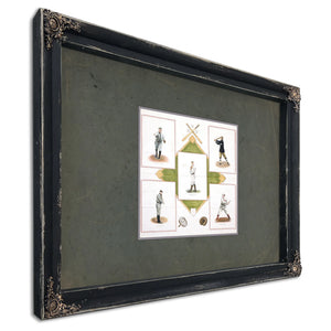 Souvenir Square Usa 1912 — Ebony Framed Canvas Print | Bella Frye