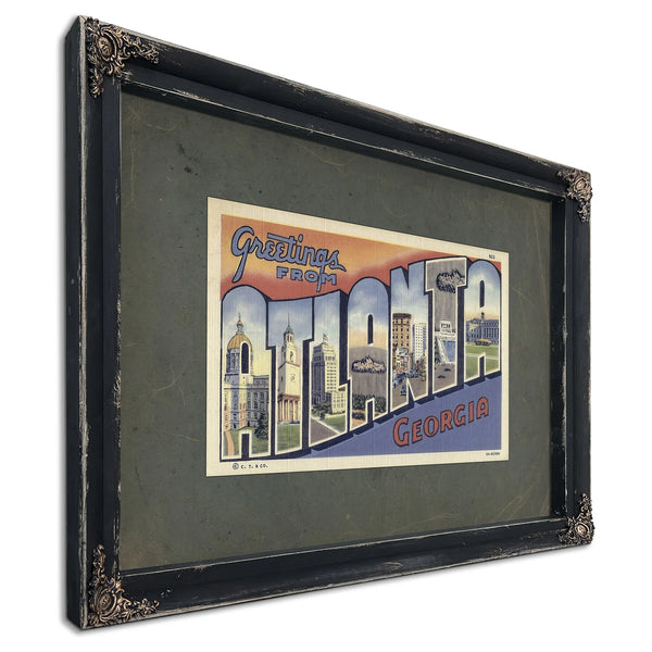 Georgia Atlanta — Ebony Framed Canvas Print | Bella Frye