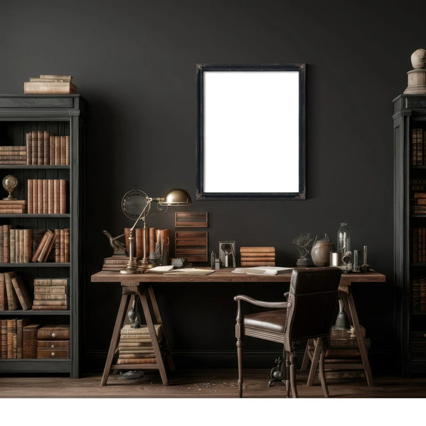The Baltimore Harbor Sentinel Lighthouse Engineering Blueprint — Framed Wall Art Room View | Bella Frye
