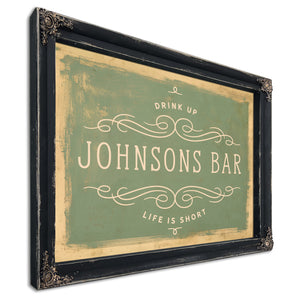 Personalized Bar Sign, Drink Up / Life Is Short, image 8
