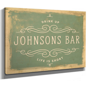 Personalized Bar Sign, Drink Up / Life Is Short, image 9