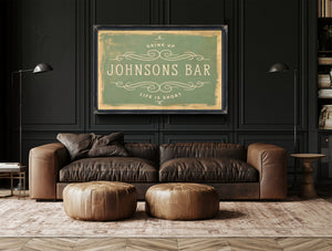 Personalized Bar Sign, Drink Up / Life Is Short, image 20