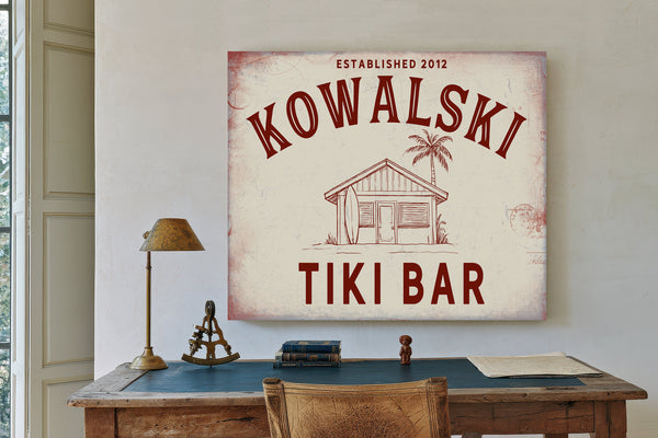 Personalized Tiki Bar Sign, Est. Year, image 2