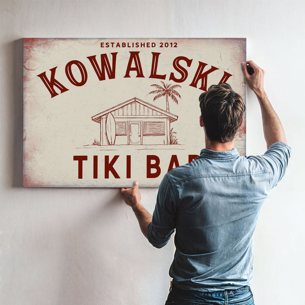 Personalized Tiki Bar Sign, Est. Year, image 10