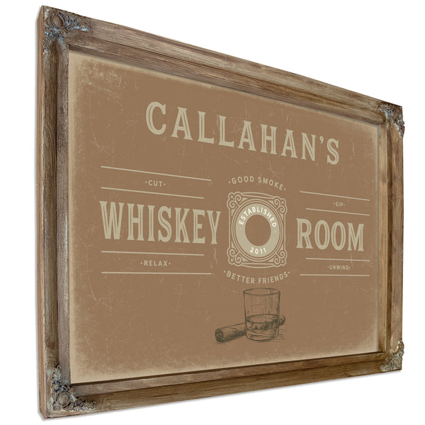 Personalized Whiskey Room Sign, Est. Year, image 6