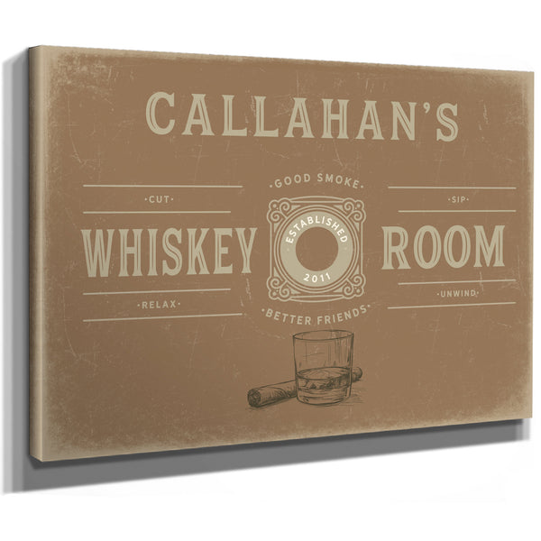 Personalized Whiskey Room Sign, Est. Year, image 9