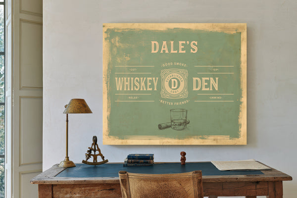Personalized Whiskey Den Sign, Est. Year, image 2