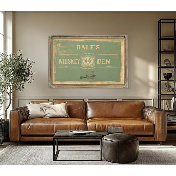 Personalized Whiskey Den Sign, Est. Year, image 3