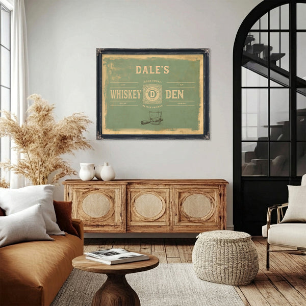 Personalized Whiskey Den Sign, Est. Year, image 4