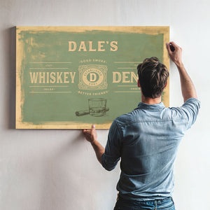 Personalized Whiskey Den Sign, Est. Year, image 10
