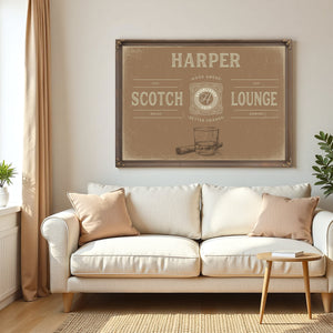 Personalized Scotch Lounge Sign, Est. Year, image 5