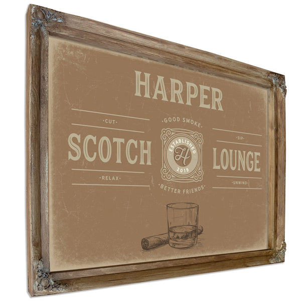 Personalized Scotch Lounge Sign, Est. Year, image 6