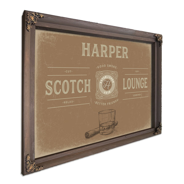 Personalized Scotch Lounge Sign, Est. Year, image 7