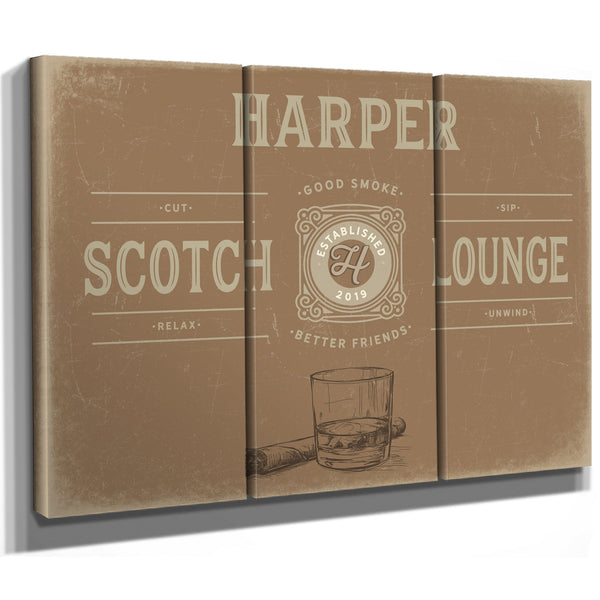 Personalized Scotch Lounge Sign, Est. Year, image 15