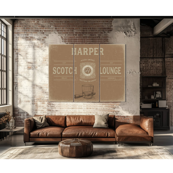 Personalized Scotch Lounge Sign, Est. Year, image 16