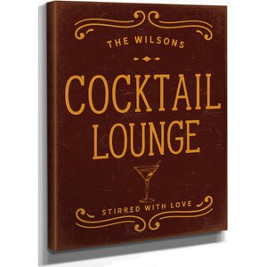 Personalized Cocktail Lounge Sign, Stirred With Love, image 3