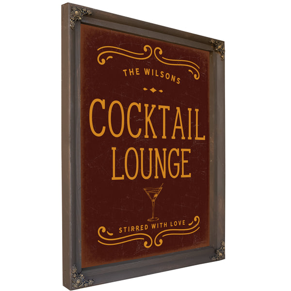 Personalized Cocktail Lounge Sign, Stirred With Love, image 4