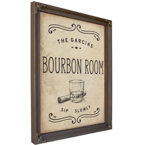 Personalized Bourbon Room Sign, Sip Slowly, image 4