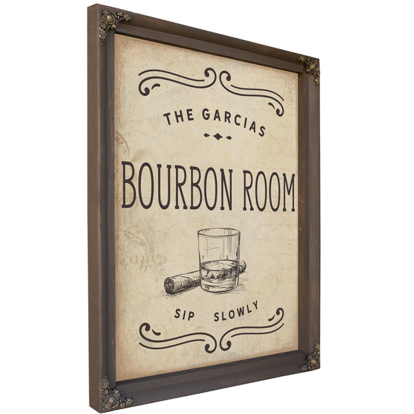 Personalized Bourbon Room Sign, Sip Slowly, image 4