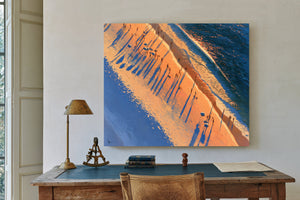 Aerial Beach Crowd At Golden Hour by Bella Frye