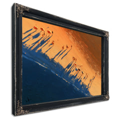 Aerial Beach Scene With Long Sunset Shadows by Bella Frye