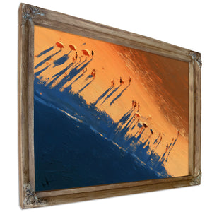 Aerial Beach Scene With Long Sunset Shadows by Bella Frye
