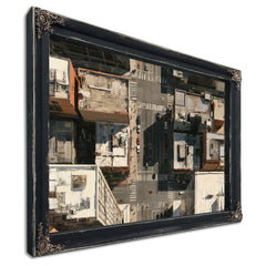 Aerial City Intersection Midday Urban Light by Bella Frye