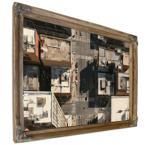 Aerial City Intersection Midday Urban Light by Bella Frye