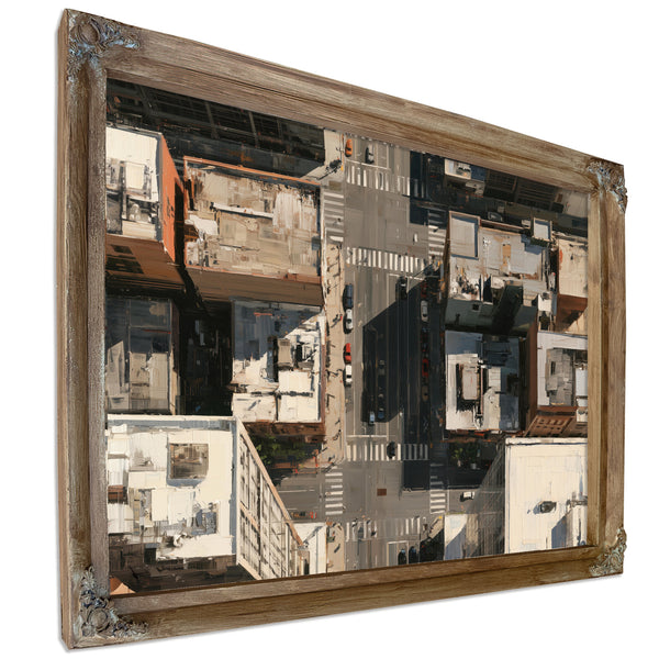 Aerial City Intersection Midday Urban Light by Bella Frye