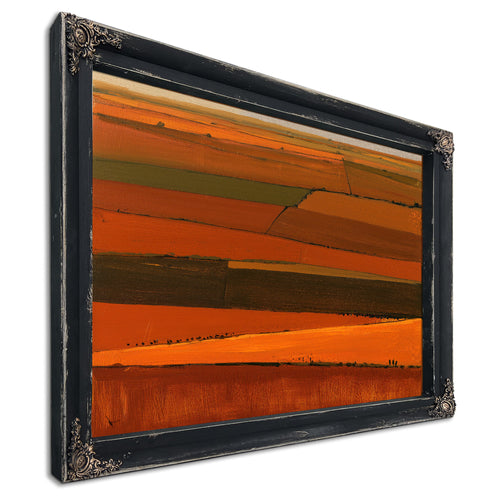 Aerial Farm Fields In Warm Autumn Light by Bella Frye