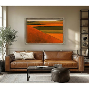 Aerial Farm Fields In Warm Autumn Light by Bella Frye