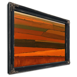 Aerial Farm Fields In Warm Orange Tones by Bella Frye