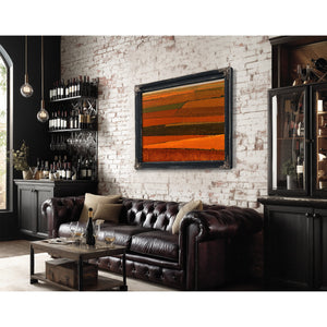 Aerial Farm Fields In Warm Orange Tones by Bella Frye
