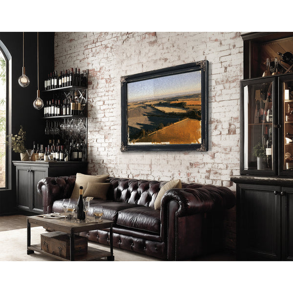 Aerial Farmland Landscape Under Winter Light by Bella Frye