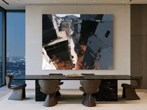 Aerial Urban Alley Dense City Buildings by Bella Frye
