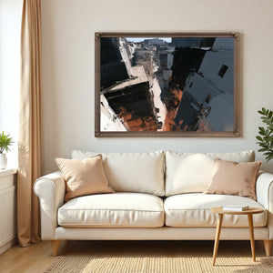 Aerial Urban Alley Dense City Buildings by Bella Frye