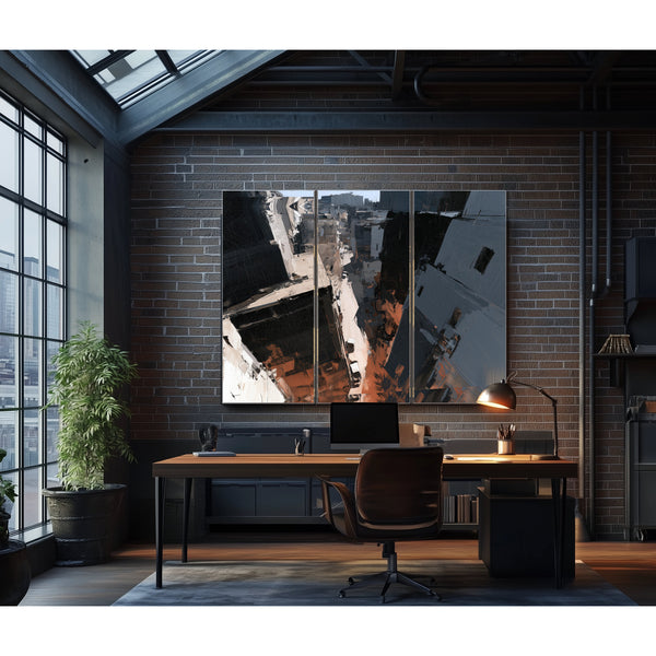 Aerial Urban Alley Dense City Buildings by Bella Frye