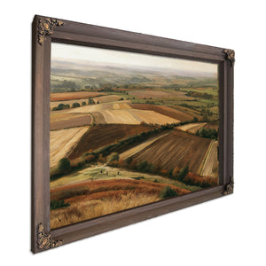 Aerial View Autumn Farmland Rolling Hills by Bella Frye