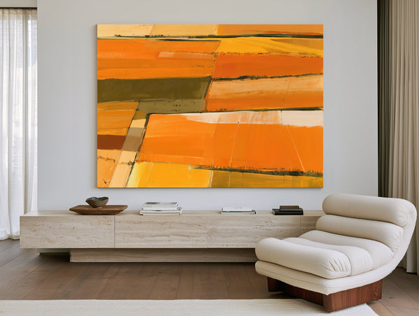 Aerial View Of Autumn Harvest Fields by Bella Frye