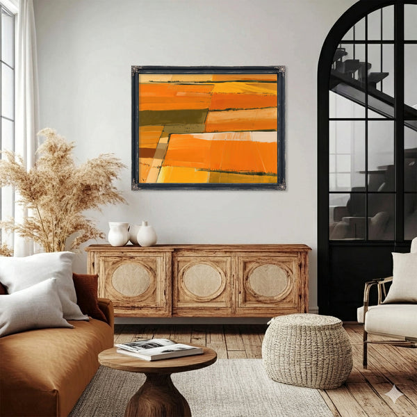 Aerial View Of Autumn Harvest Fields by Bella Frye